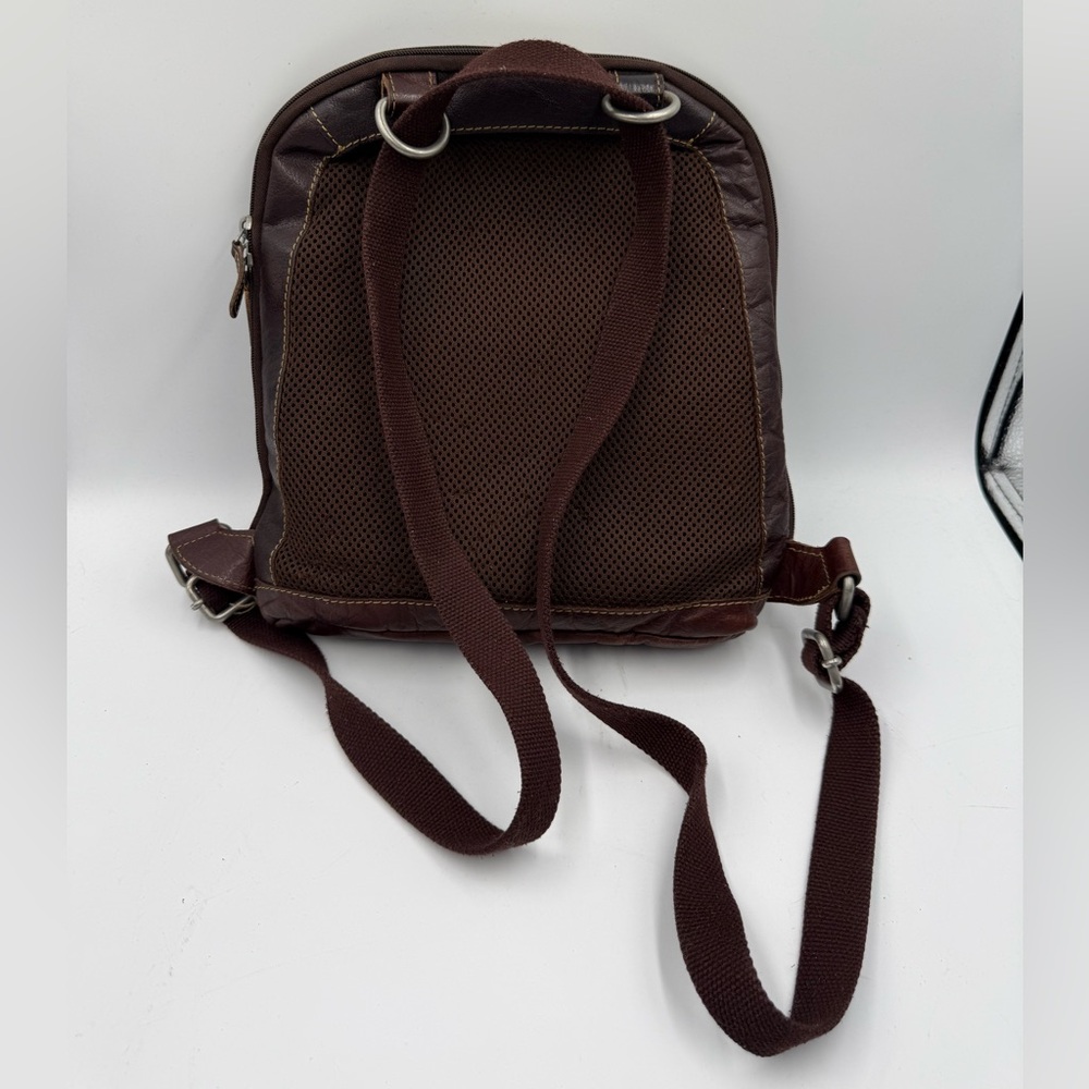 Jack Georges Small Backpack Purse Convertible Crossbody Leather Travel - Picture 5 of 11